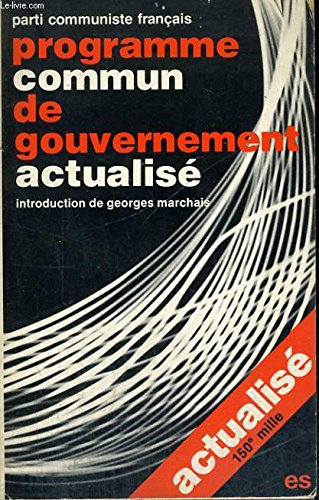 programme commun de gouvernement actualisé