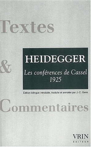 Les conférences de Cassel (1925). Correspondance Dilthey-Husserl (1911)