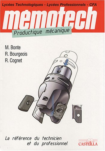 Mémotech productique mécanique : lycées professionnels, centres de formation d'apprentis, formation 