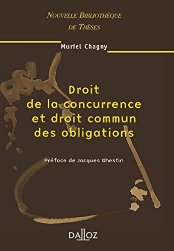 Droit de la concurrence et droit commun des obligations