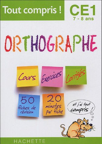 Orthographe CE1, 7-8 ans