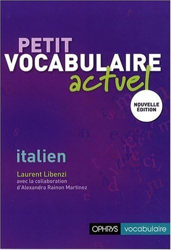 Petit vocabulaire actuel, italien