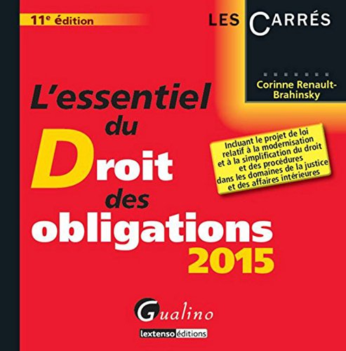 L'essentiel du droit des obligations 2015