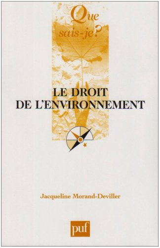 Le droit de l'environnement