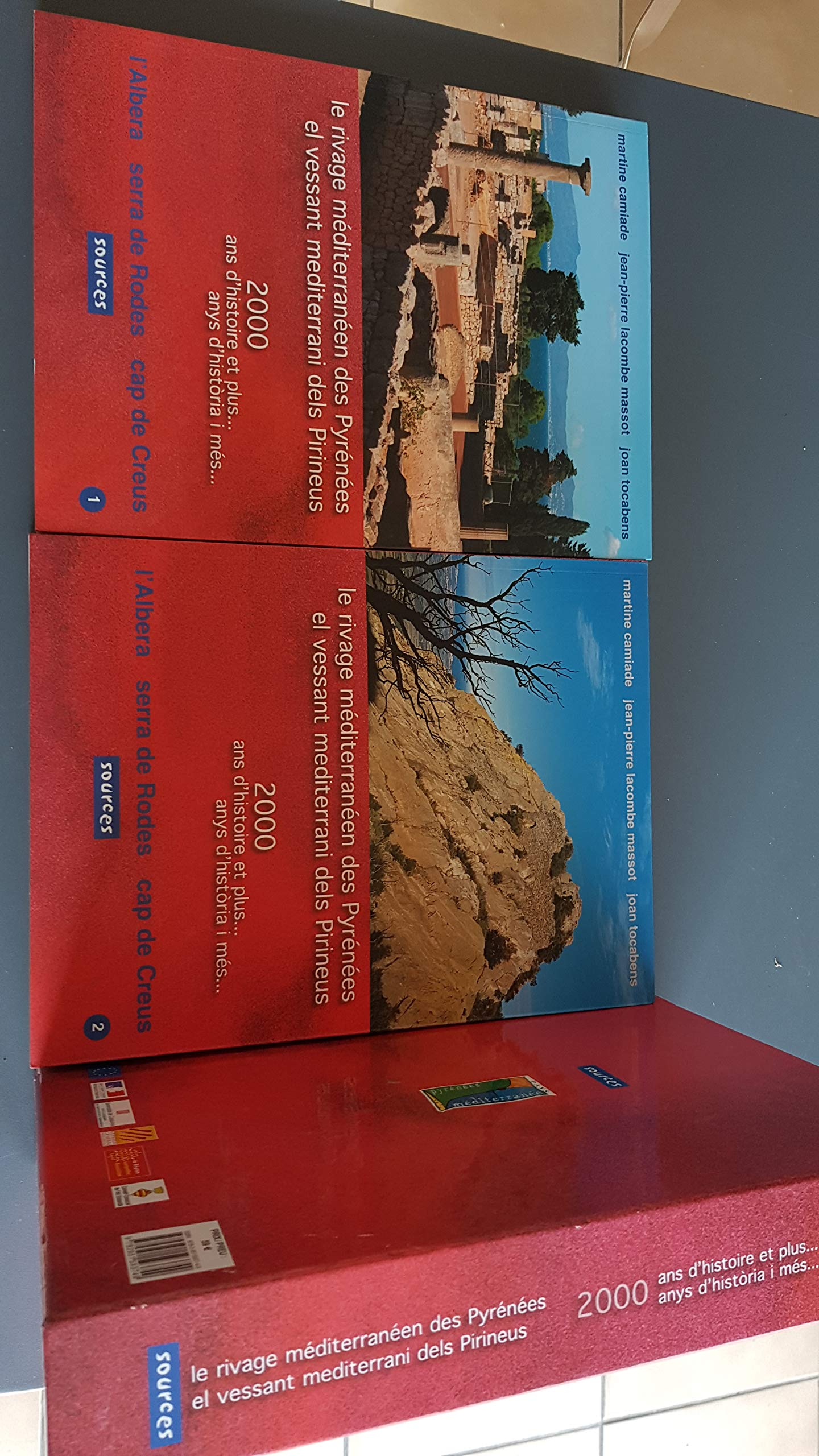 LE RIVAGE MEDITERRANEEN DES PYRENEES 2000 ANS D'HISTOIRE ET PLUS - 2 TOMES 6 FRANCAIS CATALAN