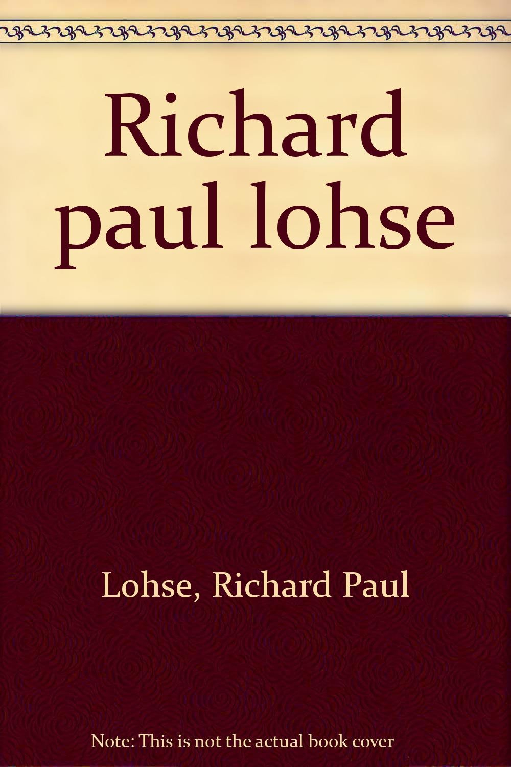 Richard paul lohse / musee de grenoble 11 juin au 5 septembre 1988
