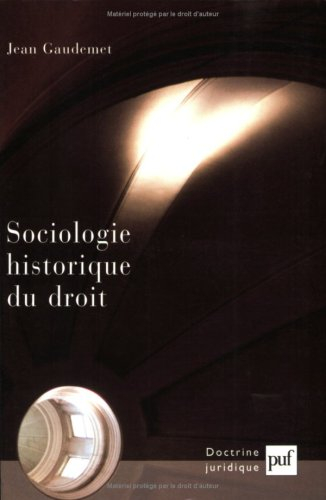 Sociologie historique du droit