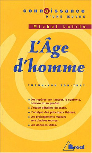L'âge d'homme, Michel Leiris