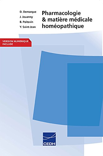 Pharmacologie et matière médicale homéopathique