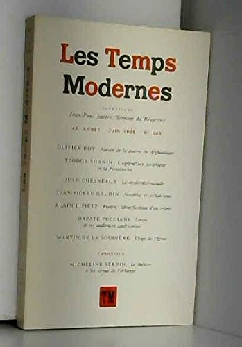 Les temps modernes 503 (juin 1988)