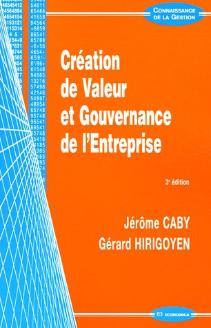 Création de valeur et gouvernance de l'entreprise