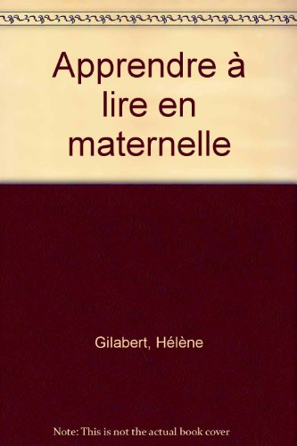 Apprendre à lire en maternelle