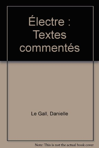 Electre de Jean Giraudoux : textes commentés