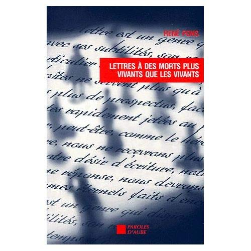 Lettres à quelques morts plus vivants que les vivants