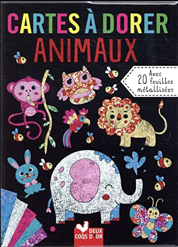Animaux : cartes à dorer