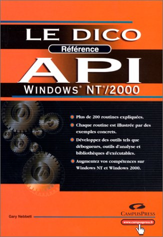 Dico référence API Natives Windows NT/2000