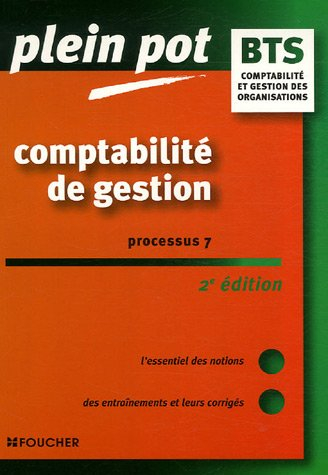 Comptabilité de gestion, BTS comptabilité et gestion des organisations : processus 7