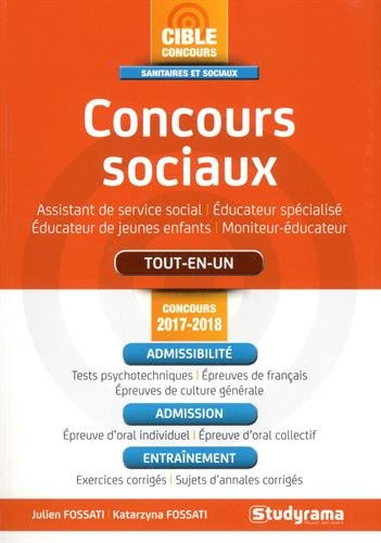 Concours sociaux : assistant de service social, éducateur spécialisé, éducateur de jeunes enfants, m