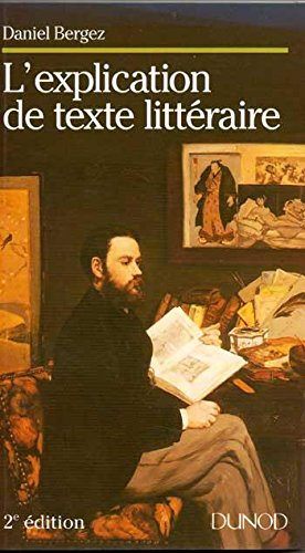 l'explication de texte littéraire
