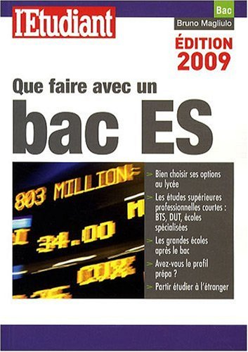 Que faire avec un bac ES