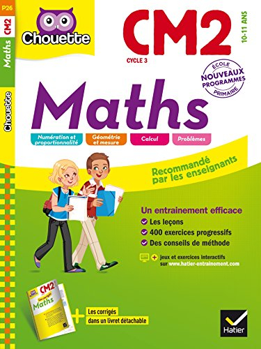 Maths CM2, cycle 3, 10-11 ans : nouveau programme