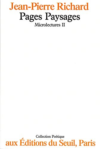 Microlectures. Vol. 2. Pages paysages