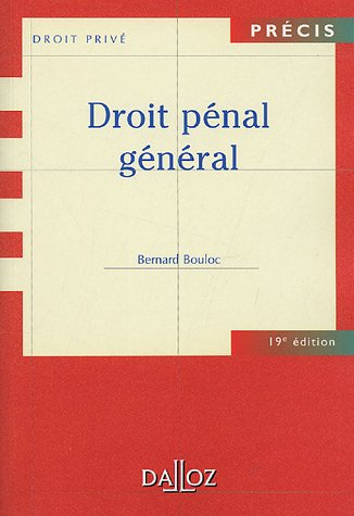 droit pénal général