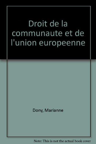 Droit de la communauté et de l'Union européenne