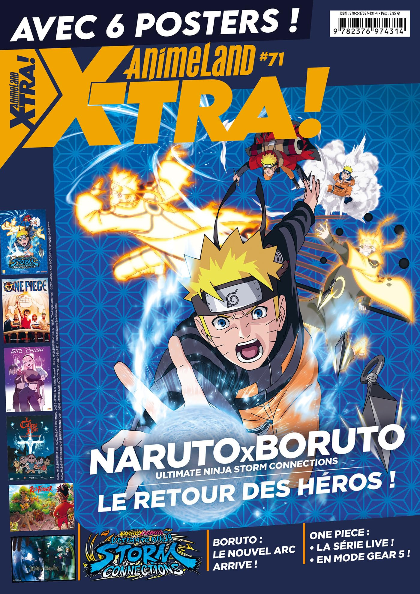 Anime land X-tra : le 1er mag de l'animation & du Manga, n° 71. Naruto x Boruto : ultimate ninja sto