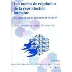 Les Modes de régulation de la reproduction humaine : incidences sur la fécondité et la santé