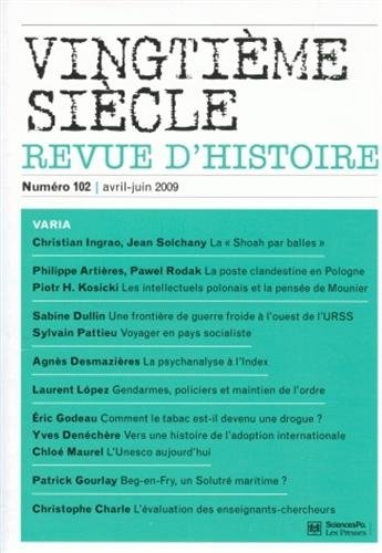 Vingtième siècle, n° 102