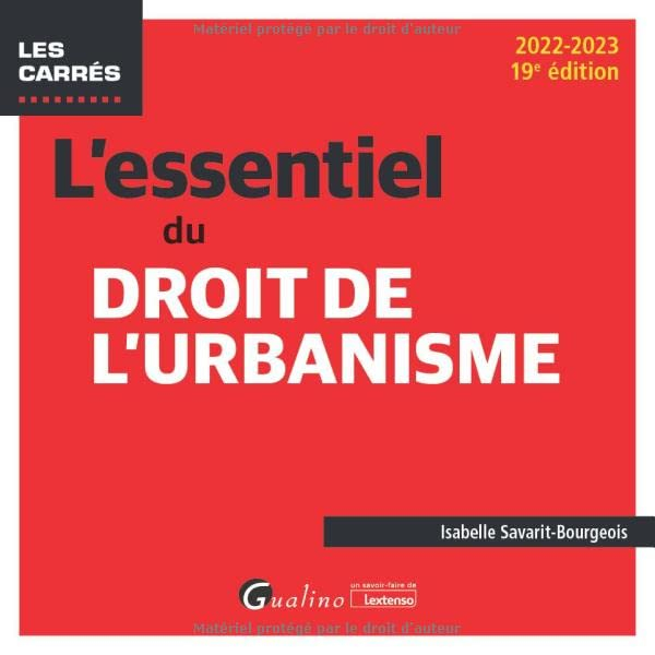 L'essentiel du droit de l'urbanisme : 2022-2023