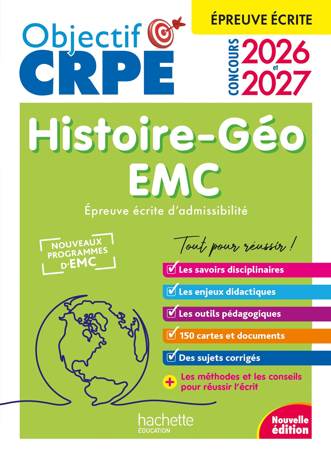 Histoire géographie, EMC : épreuve écrite d'admissibilité : concours 2026 et 2027