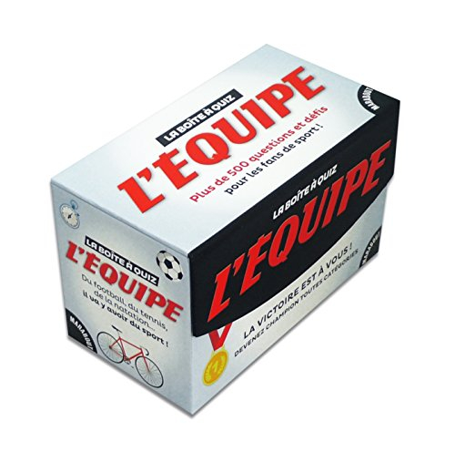 La boîte à quiz L'Equipe : plus de 500 questions et défis pour les fans de sport !