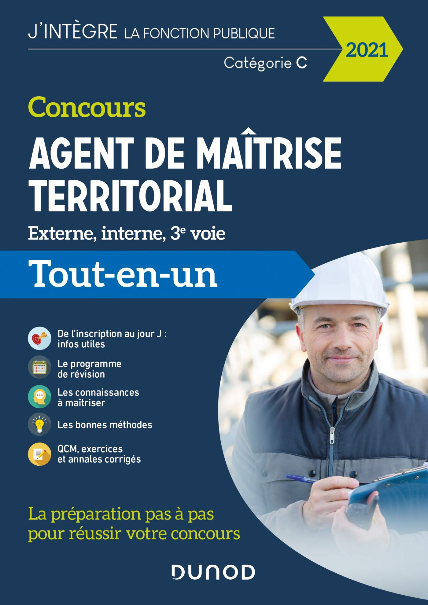 Concours agent de maîtrise territorial externe, interne, 3e voie : catégorie C : tout-en-un 2021