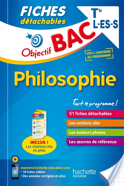 Philosophie terminale L-ES-S : 51 fiches détachables