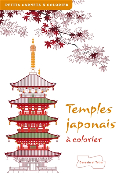 Temples japonais à colorier