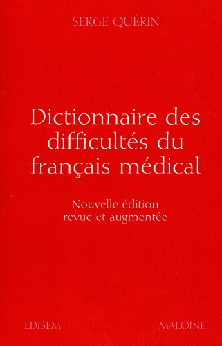 Dictionnaire Difficultes Francais Medical