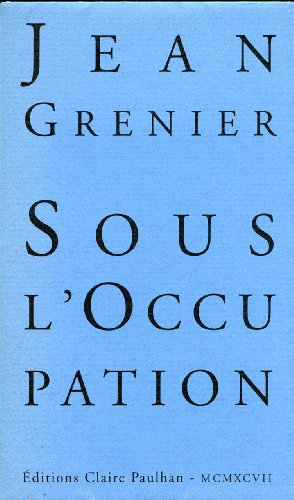 Sous l'Occupation