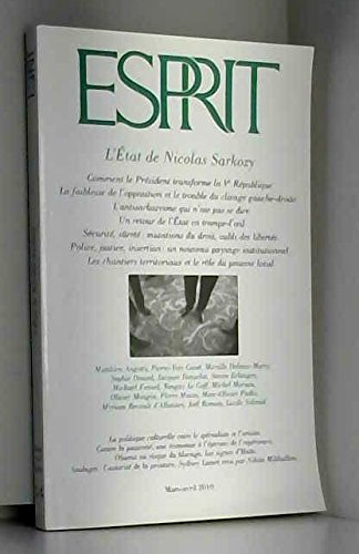 Esprit, n° 363. L'Etat de Nicolas Sarkozy