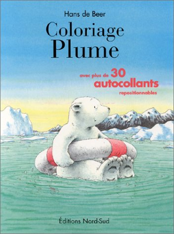 Plume coloriage avec autocollants