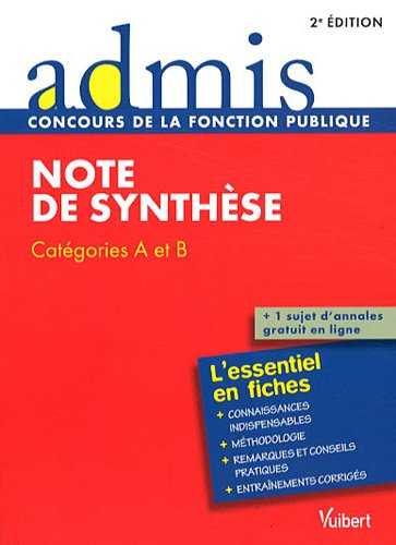 Note de synthèse : catégories A et B : l'essentiel en fiches