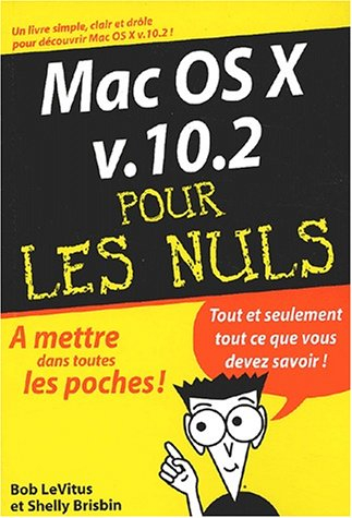 Mac OS X v. 10.2 pour les nuls
