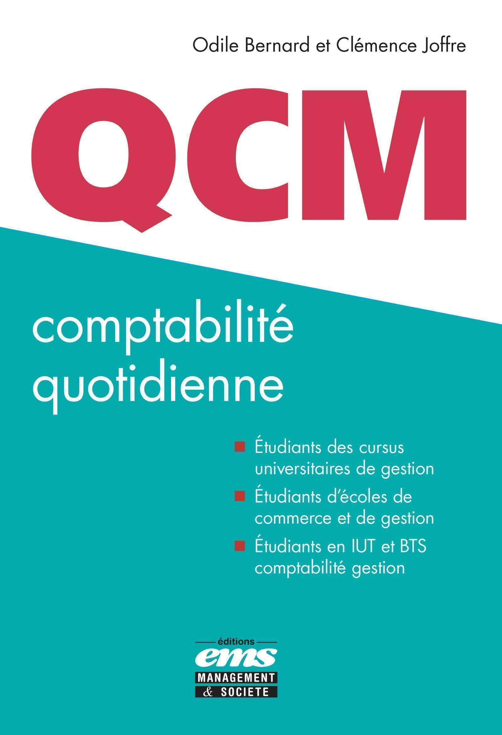 Comptabilité quotidienne : QCM