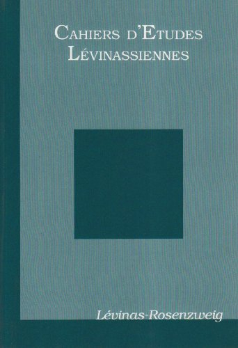 Cahiers d'études lévinassiennes, n° 8. Levinas-Rosenzweig