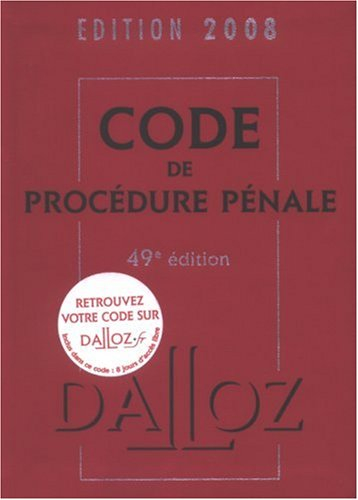 Code de procédure pénale 2008