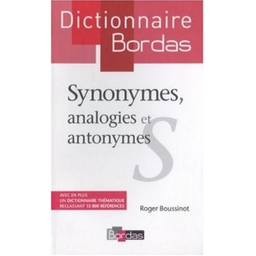 dictionnaire des synonymes, analogies et antonymes