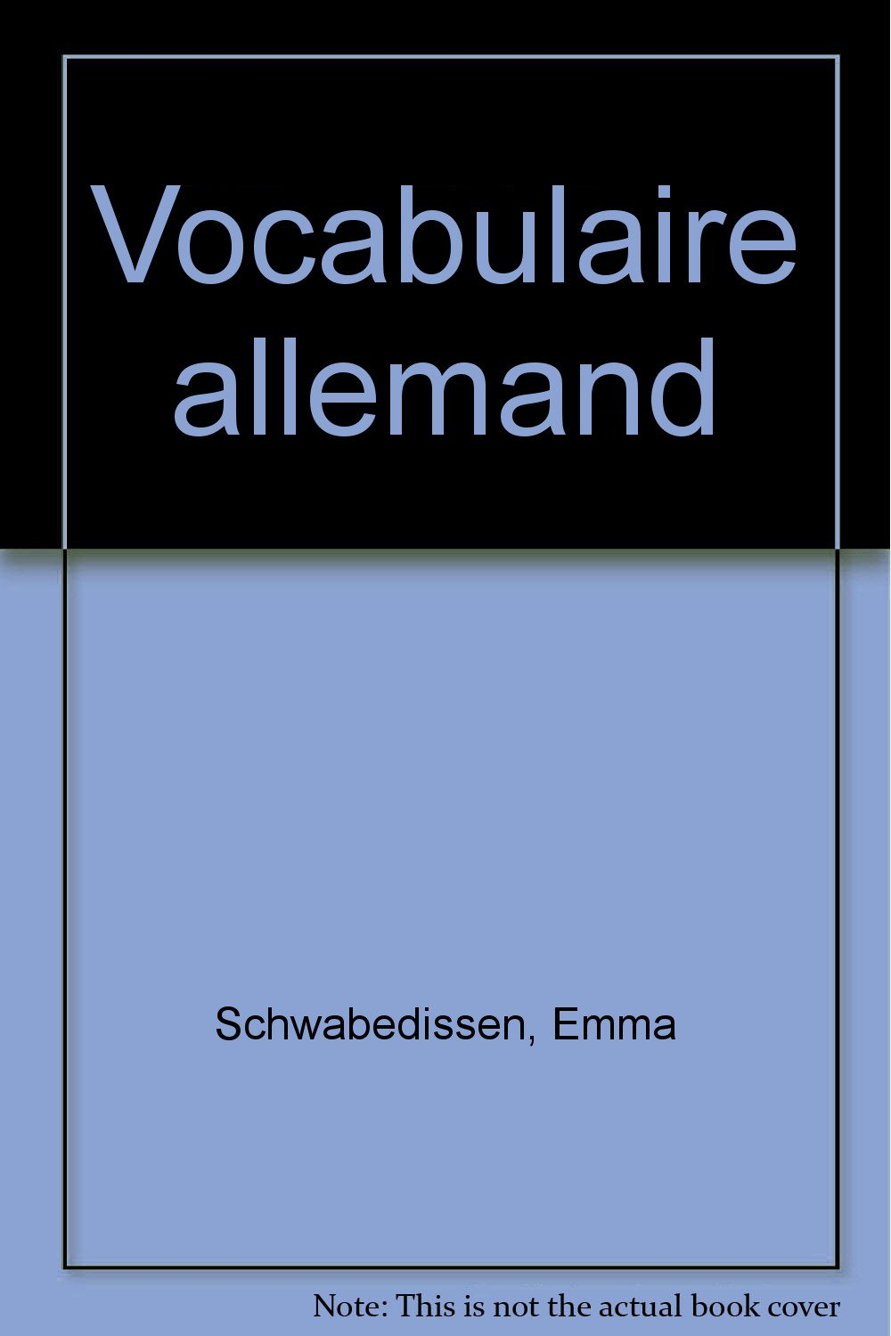 BLAT/VOCAB.ALLEMAND (Ancienne Edition)