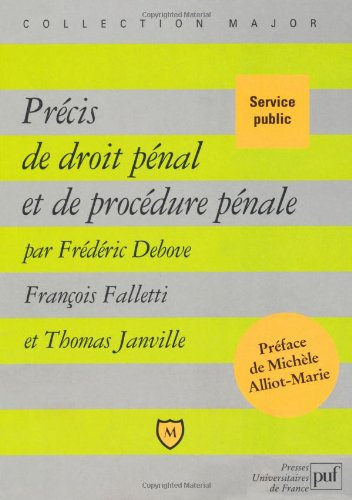 Précis de droit pénal et de procédure pénale
