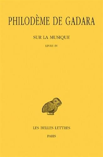 Sur la musique : livre IV